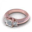 1.70CT princess cut diamonds three stone ring , picture number 2