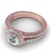0.95CT round cut diamonds engagement ring , picture number 2