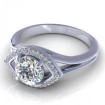 0.45CT round cut diamonds engagement ring , picture number 2