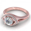0.45CT round cut diamonds engagement ring , picture number 2