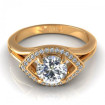 0.55CT round cut diamonds engagement ring , picture number 1