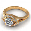 1.25CT round cut diamonds engagement ring , picture number 2