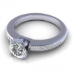0.87CT round and princess cut diamonds engagement ring , picture number 2