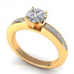 0.87CT round and princess cut diamonds engagement ring , picture number 1