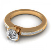 0.87CT round and princess cut diamonds engagement ring , picture number 2