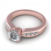 0.80CT round cut diamonds engagement ring , picture number 2