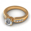 0.80CT round cut diamonds engagement ring , picture number 2