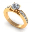 0.85CT round cut diamonds engagement ring , picture number 0