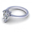 0.45CT pear cut diamonds solitaire ring , picture number 2
