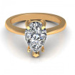 0.45CT pear cut diamonds solitaire ring , picture number 1