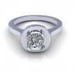 0.55CT cushion cut diamonds solitaire ring , picture number 1