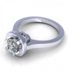 0.55CT cushion cut diamonds solitaire ring , picture number 2