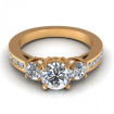 1.10CT and round cut diamonds engagement ring , picture number 1