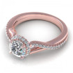 0.60CT and round cut diamonds engagement ring , picture number 2