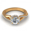 0.70CT and round cut diamonds engagement ring , picture number 1