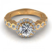 0.90CT and round cut diamonds engagement ring , picture number 1