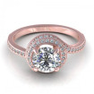 0.60CT and round cut diamonds engagement ring , picture number 1