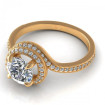 1.25CT and round cut diamonds engagement ring , picture number 2
