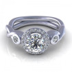 0.62CT and round cut diamonds engagement ring , picture number 1