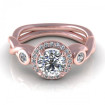 0.62CT and round cut diamonds engagement ring , picture number 1