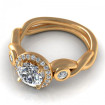 1.27CT and round cut diamonds engagement ring , picture number 2
