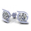 0.80CT round cut diamonds stud earrings , picture number 0