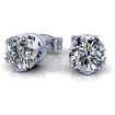 0.25CT round cut diamonds stud earrings , picture number 0
