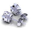 0.80CT round cut diamonds stud earrings , picture number 1
