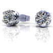 0.25CT round cut diamonds stud earrings , picture number 2