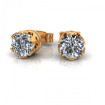 0.25CT round cut diamonds stud earrings , picture number 1