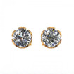 0.80CT round cut diamonds stud earrings , picture number 2