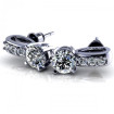 0.35CT round cut diamonds stud earrings , picture number 2