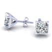 1.50CT princess cut diamonds stud earrings , picture number 2