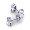 0.80CT emerald cut diamonds stud earrings , picture number 1