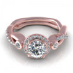 0.82CT round cut diamonds engagement ring , picture number 1