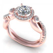 0.92CT round cut diamonds engagement ring , picture number 0