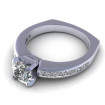 1.50CT round and princess cut diamonds engagement ring , picture number 2