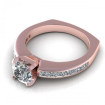 2.20CT round and princess cut diamonds engagement ring , picture number 2