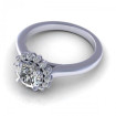 0.55CT round cut diamonds halo rings , picture number 2