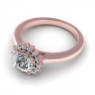 0.65CT round cut diamonds halo rings , picture number 2
