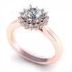 0.55CT round cut diamonds halo rings , picture number 0