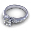 1.05CT round cut diamonds engagement ring , picture number 2