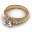 1.05CT round cut diamonds engagement ring , picture number 2