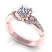 0.60CT round cut diamonds engagement ring , picture number 0