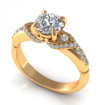 1.05CT round cut diamonds engagement ring , picture number 0