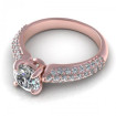0.85CT round cut diamonds engagement ring , picture number 2