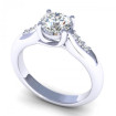 0.55CT round cut diamonds engagement ring , picture number 1