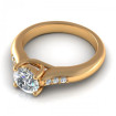0.65CT round cut diamonds engagement ring , picture number 2