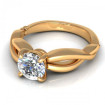 0.55CT round cut diamonds solitaire ring , picture number 2