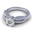0.75CT round cut diamonds engagement ring , picture number 2